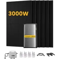 EcoFlow Stream Ultra, Solaranlage mit Speicher, mit 6 x 500W Bifazialen Solarmodulen, by Powerness - Stream Ultra | 1920Wh / 4 x Smart Plug / Powerness Express (Lieferzeit: 5-14 Werktage)