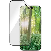 PanzerGlass Ultra Wide Fit Recycelter Antibakterieller Screen Protector Matrix inkl. Applikator für das Apple iPhone 16 Pro