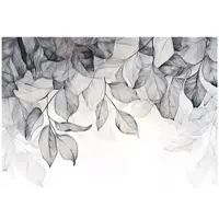 WALLARENA FOTOTAPETE Blätter Grau Natur Wohnzimmer Vlies Tapete 150x105