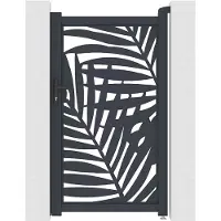 Vente-unique Eingangstor Togiro Anthrazitgrau 103 cm