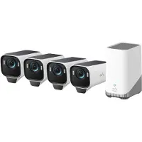 Eufy eufyCam S3 Pro 4‑Kamera‑Set Weiß