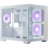 Cooler Master Elite 481 Wood, Mini Tower, PC, Weiß, ITX, micro ATX, Stahl, Gehärtetes Glas, Holz, Gaming