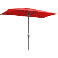 Schneider-Schirme Sonnenschirm Tunis rechteckig, ca. 270 x 150 cm, Farbe:rot