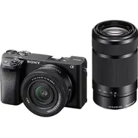 Sony Alpha 6400 Kit, SEL-P16502 & SEL-55210 Systemkamera mit Objektiv 16-50 mm 55-210 mm, 7,6 cm Display Touchscreen, WLAN