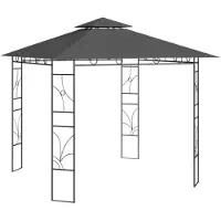 vidaXL Pavillon 3x3x2,7 m Anthrazit 160 g/m²