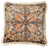 Creative Collection Kissen "Asu" in Beige/ Orange - (L)50 x (B)50 cm - onesize