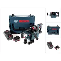 Bosch GBH 18V-26 F Akku Bohrhammer 18V 2,6J SDS-Plus in L-Boxx mit GDE 18V-16 Staubabsaugung, 1x 5Ah Akku und Ladegerät