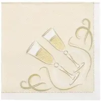 Papstar 14 X 20 Servietten "ROYAL Collection" 1/4-Falz 25 cm x 25 cm gold "Festive Moments"