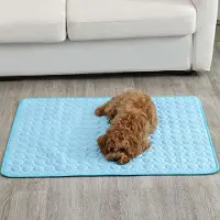 Dopwii Hundematte Kühlmatte,Rutschfest Haustier Kühlmatte für Hunde,Kühlmatte für Katzen,Haustier Kühlbett für den Innen- und Außenbereich 70x100