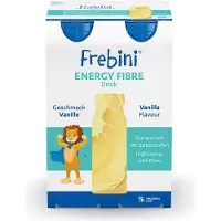 Frebini Energy Fibre Drink Vanille Trinkflasche 4x200 ml Flüssigkeit