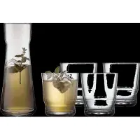 Lyngby Glas Karaffe-Set Glas Lissabon Clear 1 L (5-Stück)
