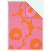 Marimekko - Unikko Handtuch 50 x 70 cm, orange / pink