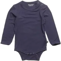 Minymo Body l/ä - Bambus - Navy - - 1 Jahr (80) - Body L/Ä