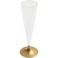 SANTEX 10 Mehrweggläser Easy Sektflöten + Stiele-MID Sektglas Spritzglas 140 ml
