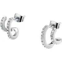 Morellato - Stylish hoop earrings with Creole crystals SAUP16