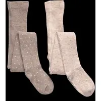 Minymo Strumpfhosen - 2er-Pack - Viskose/Wolle - Transparent Bli - - 128/134 - Strumpfhosen