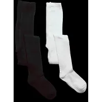 Minymo Strumpfhosen - 2er-Pack - Rib - Noos - Black - - 92/98 - Strumpfhosen