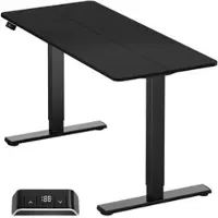 ONKRON Motorisierter Tisch mit Höhenverstellung max 60 kg, Schwarz WDT221E