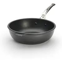 De Buyer 8304.24 Sautepan Fonte Aluminium 24CM Bratpfanne, 24 cm max. Durchmesser, Gusseisen/Gussaluminium, Induktionsherd-geeignet, Antihaftbeschichtung
