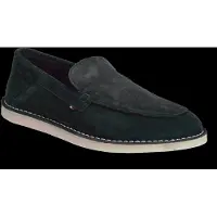 Tommy Hilfiger Herren Driver Schuhe Stitchdown Loafer aus Veloursleder, Blau (De