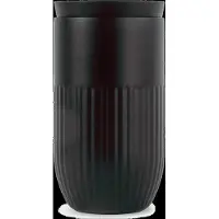 Sagaform Reise-Becher schwarz, 32cl, Tova, H14cm L7.5cm