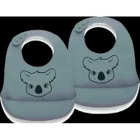 Nuuroo - Alfie silicone bib - 2 pack - Bering Sea