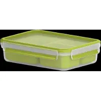 Tefal Opbevaringsbox Tefal MasterSeal TO GO snack 1.2 l 22.5x16.3x5.8 cm BPA-fri Klar,1 stk