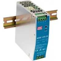 MEAN WELL NDR-120-24, 120 W, 90 - 264 V, Metallisch, RoHS, 126 mm, 40 mm