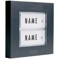 M-E Modern-Electronics m e modern electronics Funkklingel Sender mit Namensschild