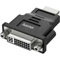 Hama 00200339, HDMI Type A (Standard), DVI-I, Schwarz