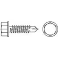 Toolcraft 141385 Bohrschraube 6.3 mm 16 mm Außensechskant DIN 7504 Stahl galvanisch verzinkt 500 St.