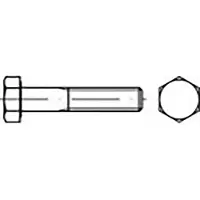 Toolcraft TO-6858069 Sechskantschraube M16 120 mm Außensechskant DIN 931 Stahl zinklamellenbeschichtet 25 St.