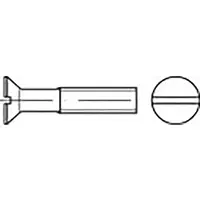 Toolcraft TO-6862383 Senkschrauben M8 30 mm Schlitz DIN 963 Stahl verzinkt 200 St.