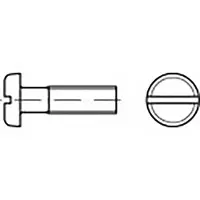 Toolcraft TO-6853257 Flachrundkopfschrauben M4 5 mm Schlitz DIN 85 Stahl 2000 St.