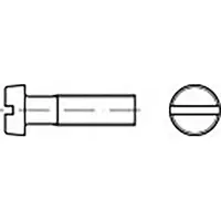 Toolcraft TO-6852582 Zylinderkopfschraube M4 22 mm Schlitz DIN 84 Stahl verzinkt 1000 St.
