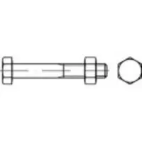 Toolcraft 111044 Sechskantschraube M12 45 mm Außensechskant DIN 601 Stahl feuerverzinkt 100 St.