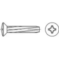 Toolcraft 141832 Schneidschrauben M4 20 mm Kreuzschlitz Phillips DIN 7516 Stahl galvanisch verzinkt 1000 St.