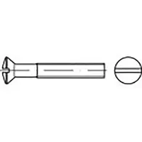Toolcraft TO-6863055 Linsensenkschrauben M8 50 mm Schlitz DIN 964 Edelstahl V4A A4 50 St.