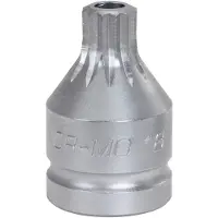 Ks Tools 3/4" Kraft-Bit-Stecknuss Vielzahn mit Bohrung, kurz