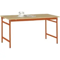 Manuflex BB3015.2001 Beistelltisch BASIS stationär mit Multiplex-Tischplatte in