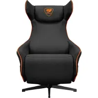 Cougar Gaming Sofa Magus, Grau, Gaming-Sofa, 150 kg, Gepolsterter Sitz, Gepolsterte Rückenlehne, Schwarz, Schwarz