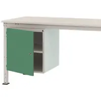 Manuflex ZB4964.6011 Gehäuse-Unterbau UNIVERSAL Stationär, Nutzhöhe 500 mm mit 1 Tür rechts angeschlagen. Für Tischtiefe 800 mm