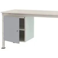 Manuflex ZB4964.9006 Gehäuse-Unterbau UNIVERSAL Stationär, Nutzhöhe 500 mm mit 1 Tür rechts angeschlagen. Für Tischtiefe 800 mm