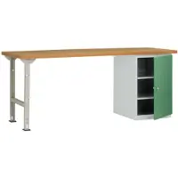 Manuflex WC5125.6011 Werkbanksystem (B x H x T) 2000 x 800 x 700 mm Resedagrün (RAL 6011)