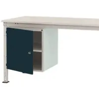 Manuflex ZB4966.7016 Gehäuse-Unterbau UNIVERSAL Stationär, Nutzhöhe 500 mm mit 1 Tür rechts angeschlagen. Für Tischtiefe 1000 mm