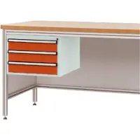 Manuflex ZB4625.2001 Gehäuse-Unterbau für ALU-Arbeitstische Nutzhöhe 300 mm