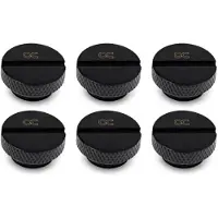 Alphacool Eiszapfen Verschlussschraube G1/4 - 6pcs Set Deep Black
