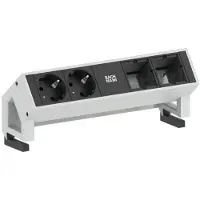 Bachmann 902.211 DESK2 2xCEE7/3 2xCM 0,2m RAL9010 902211