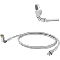 Weidmuller Cat 6 90deg angled patch cable LSZH 3m