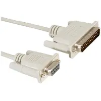 Roline Modem Cable DB9-DB25. F/M. Beige. 6.0m